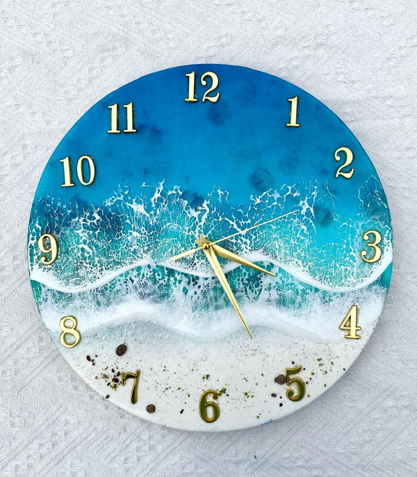 Beach waves wall Clock